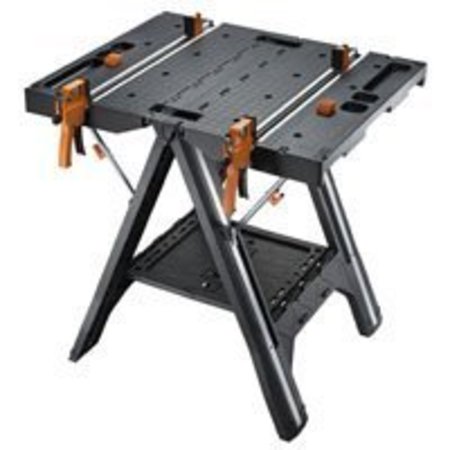 Rockwell ROCKWELL WX051 Folding Work Table with Quick Clamps, 300 lb Capacity, Plastic Tabletop WX051